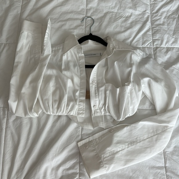 Christopher Esber - built in bra cotton shirt (AU 8 or small) - Picture 4 of 6